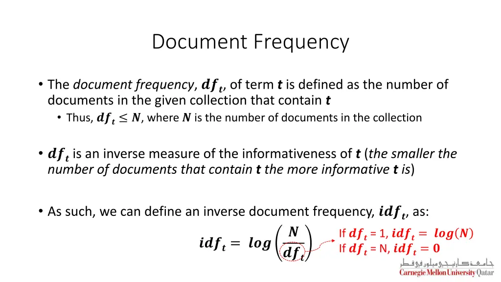 document frequency