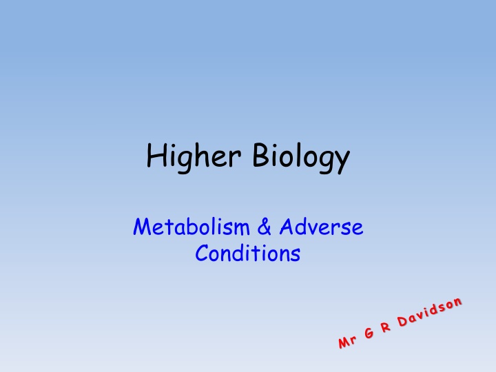 higher biology