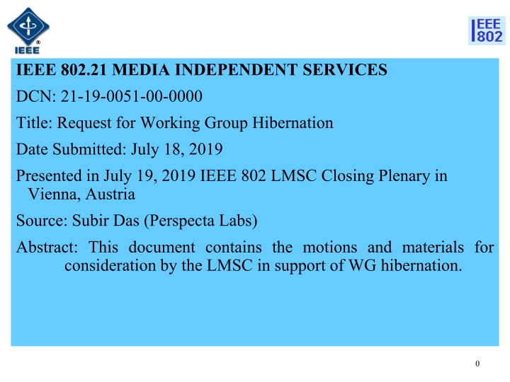 ieee 802 21 media independent services