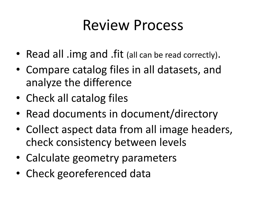 review process
