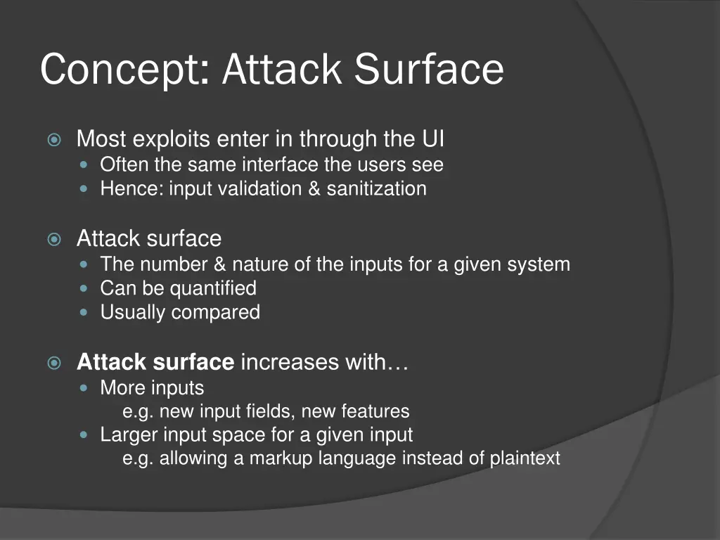 concept attack surface