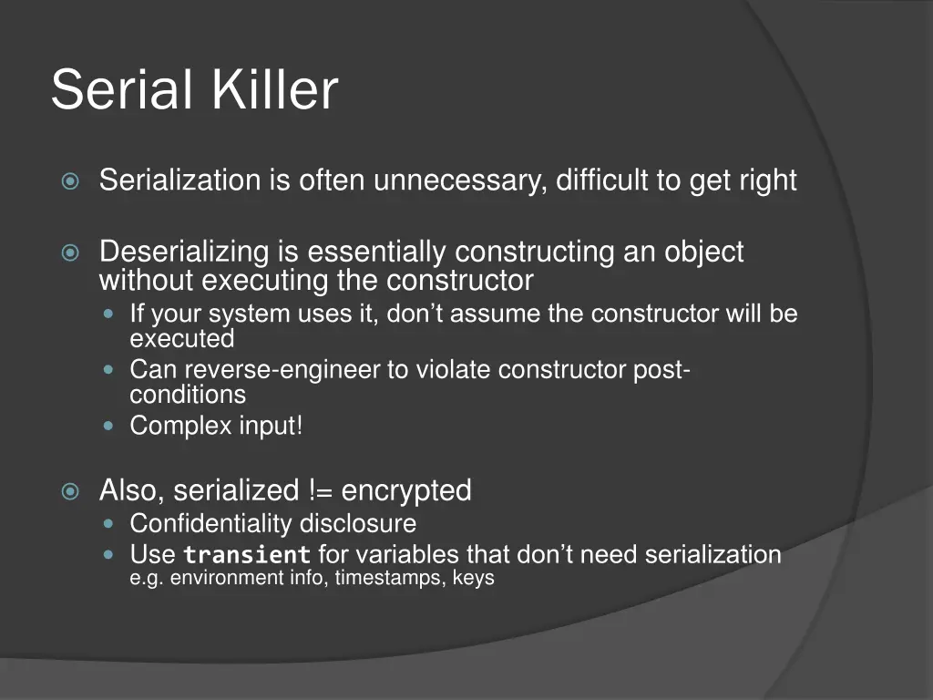 serial killer
