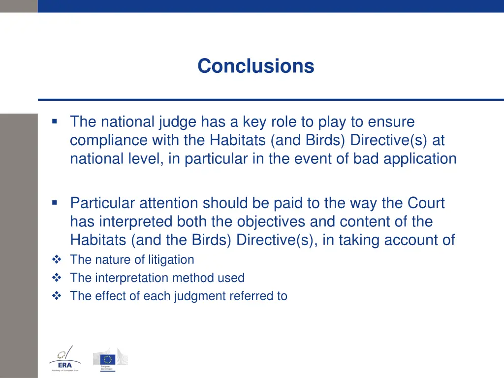 conclusions