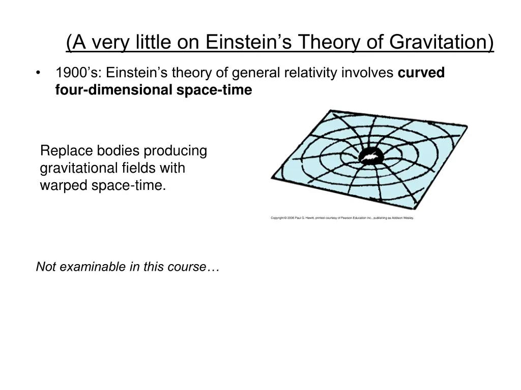 a very little on einstein s theory of gravitation