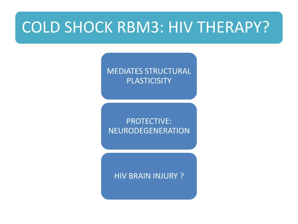 cold shock rbm3 hiv therapy