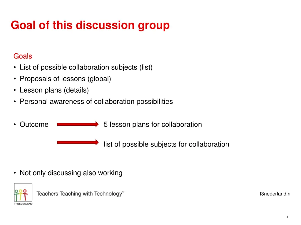 goal of this discussion group