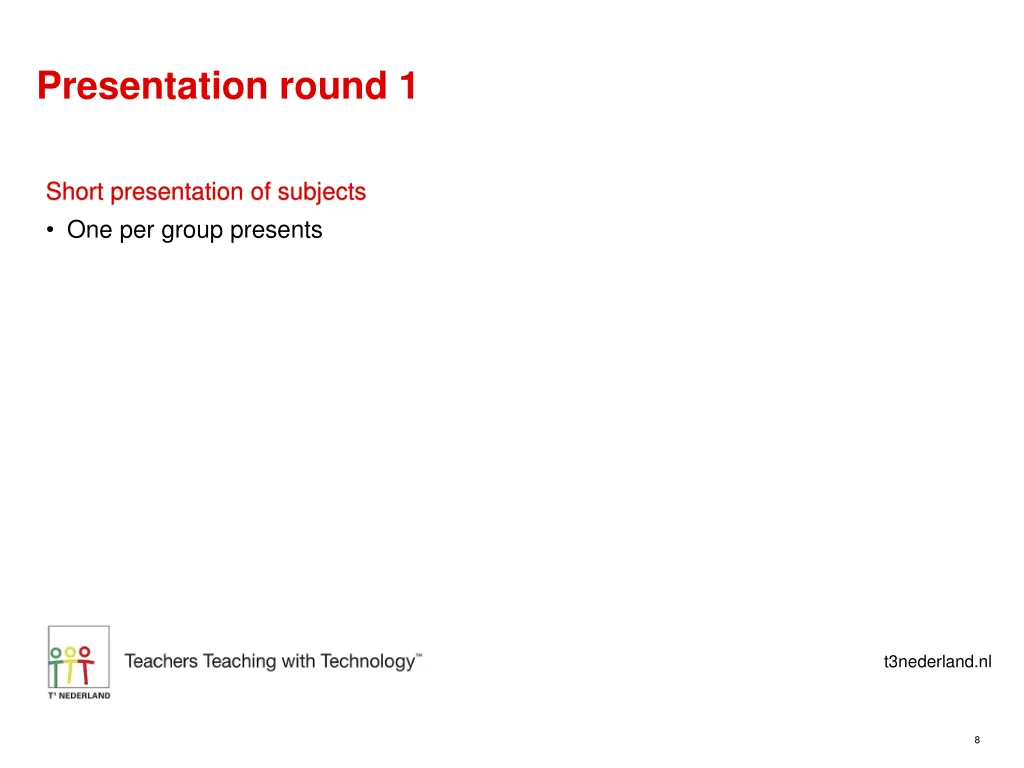 presentation round 1