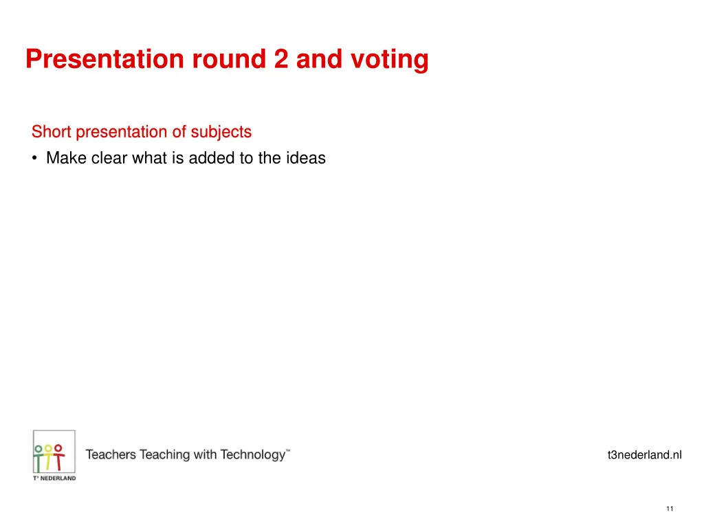 presentation round 2 and voting