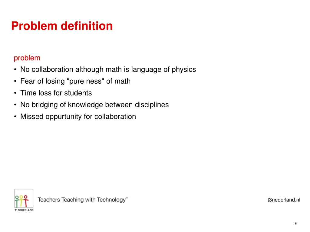 problem definition