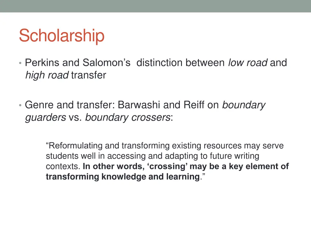 scholarship