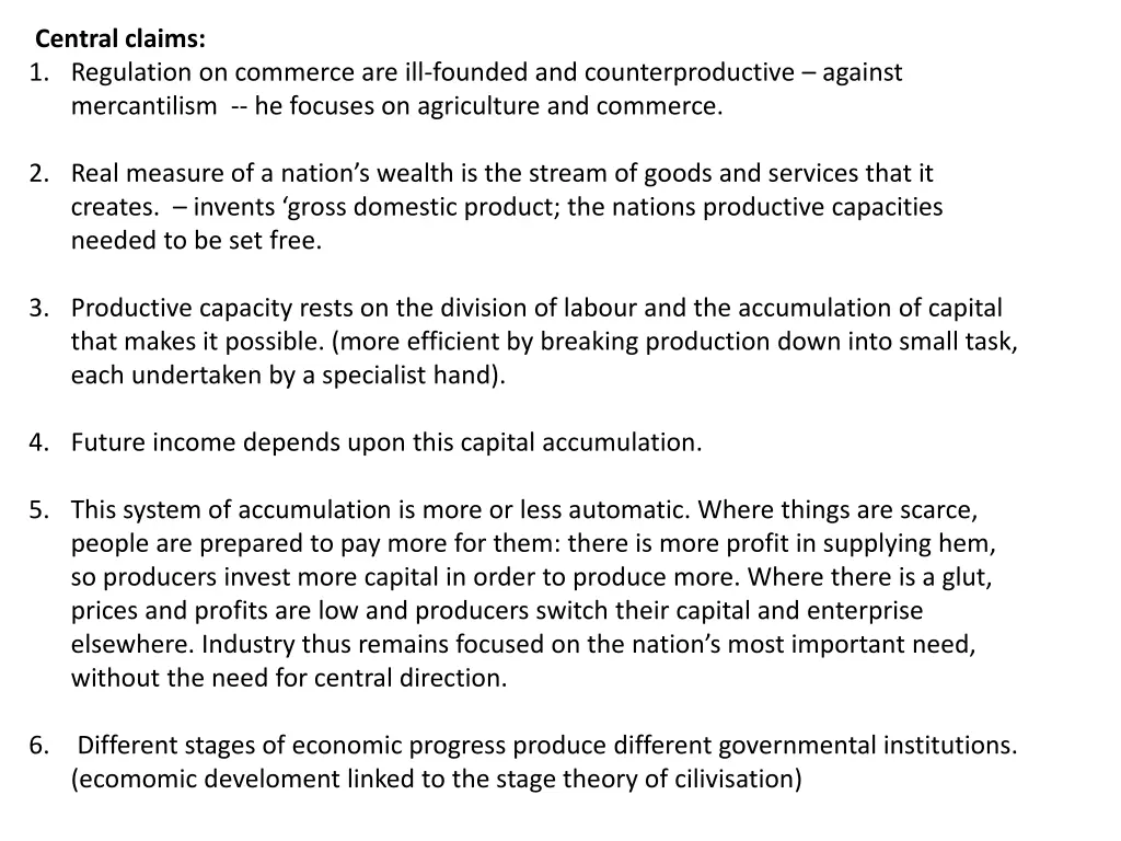 central claims 1 regulation on commerce
