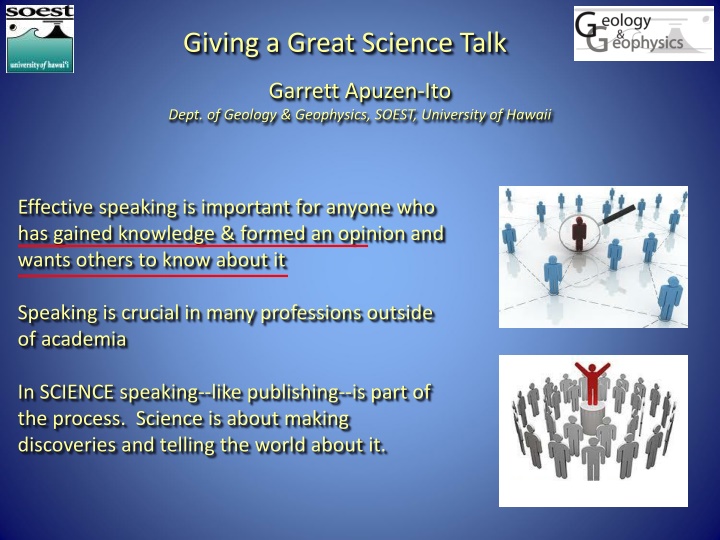 giving a great science talk