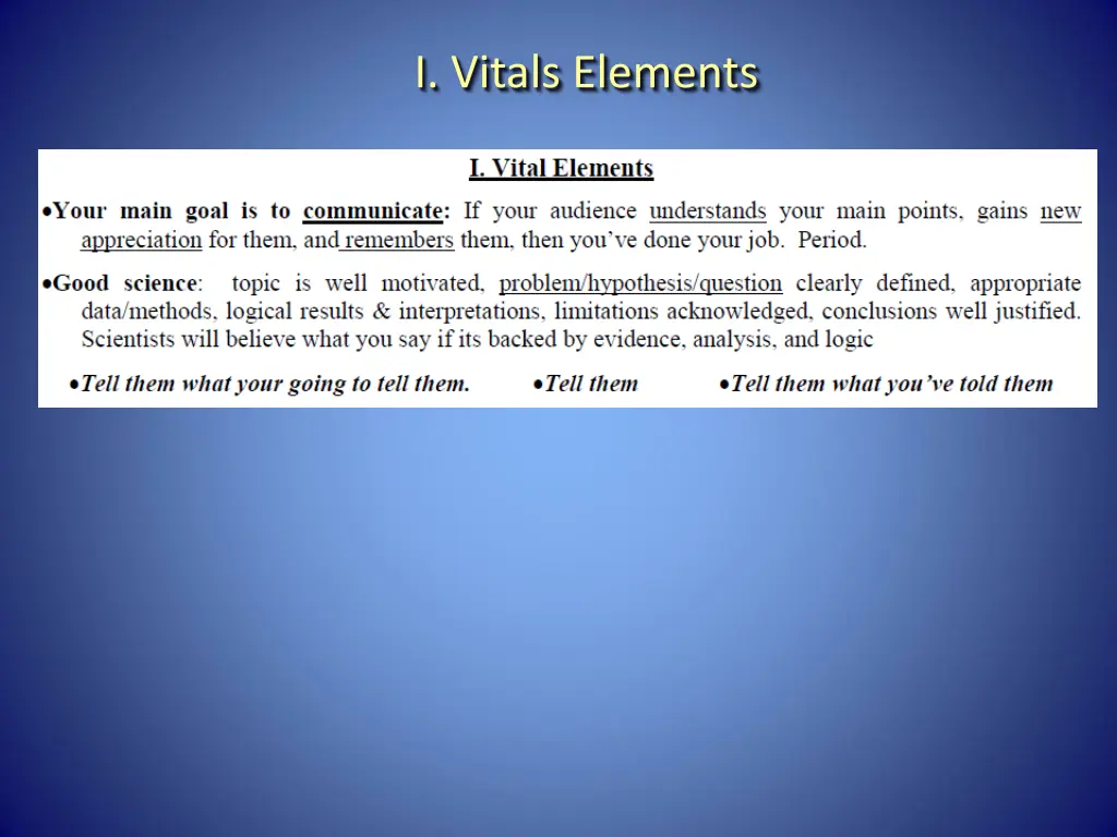i vitals elements