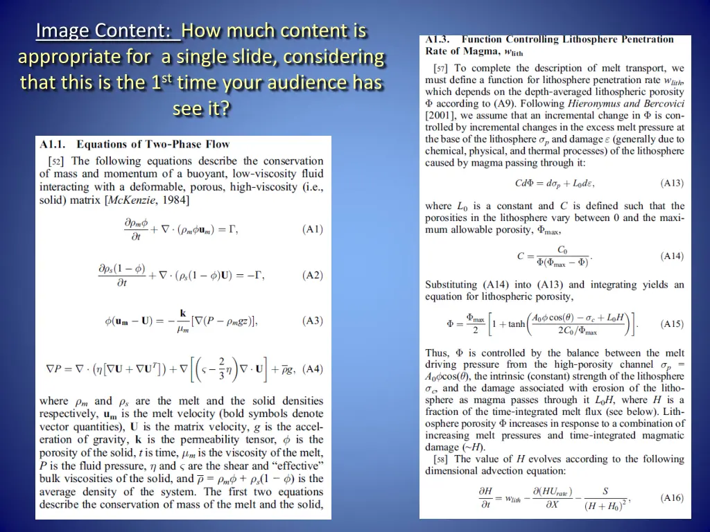 image content how much content is appropriate