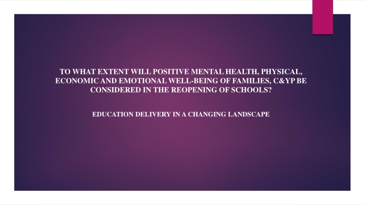 to what extent will positive mental health