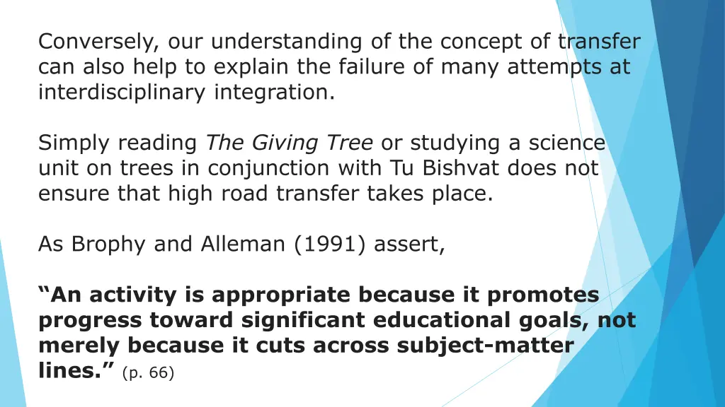 conversely our understanding of the concept