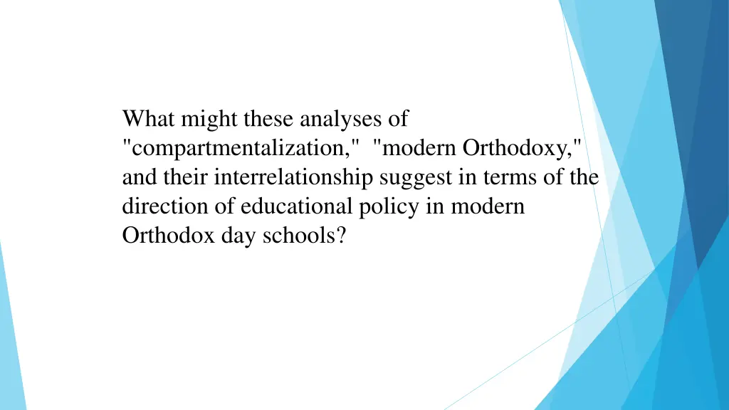 what might these analyses of compartmentalization