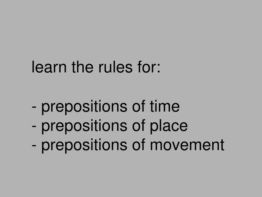 learn the rules for