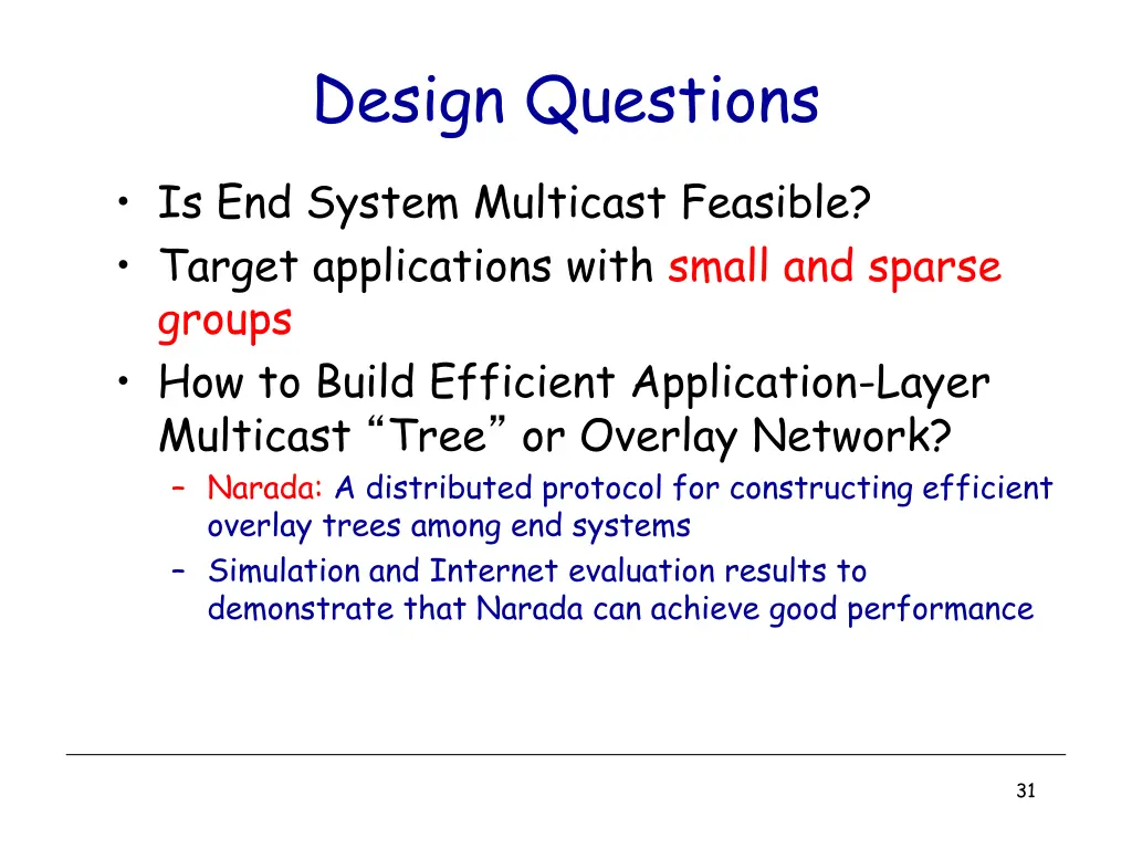 design questions