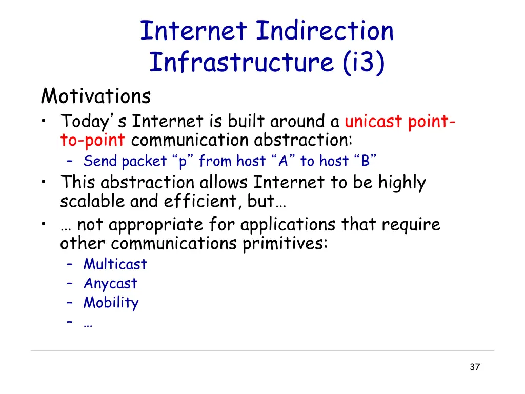 internet indirection infrastructure