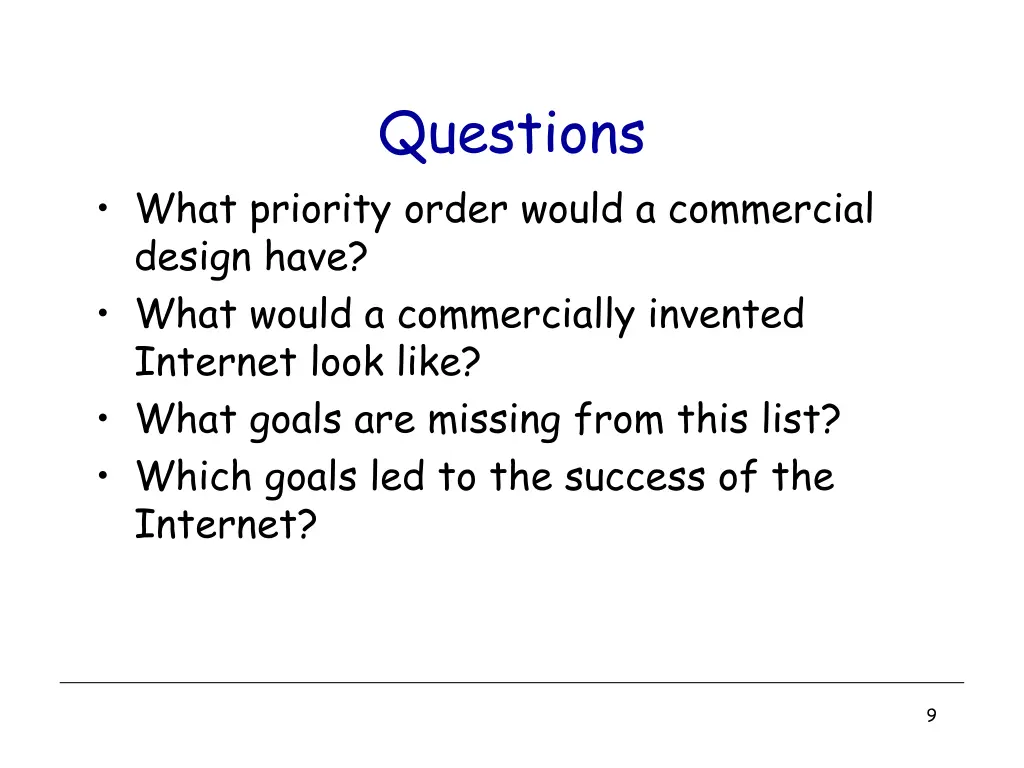 questions