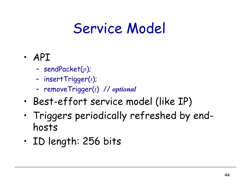 service model