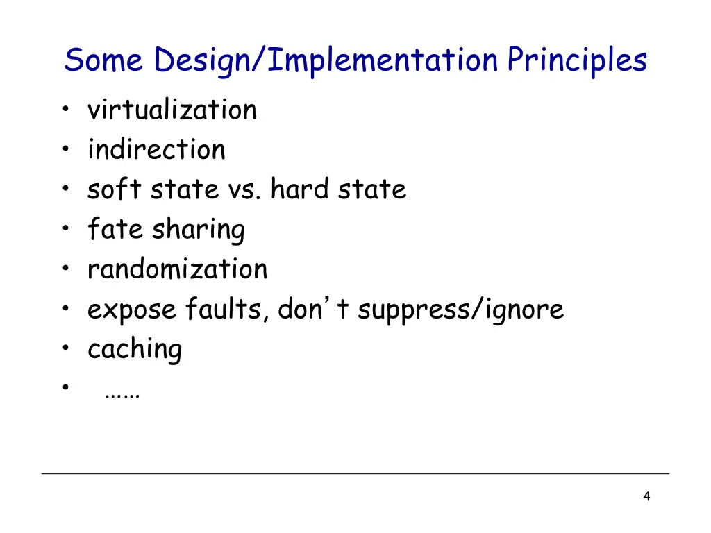 some design implementation principles