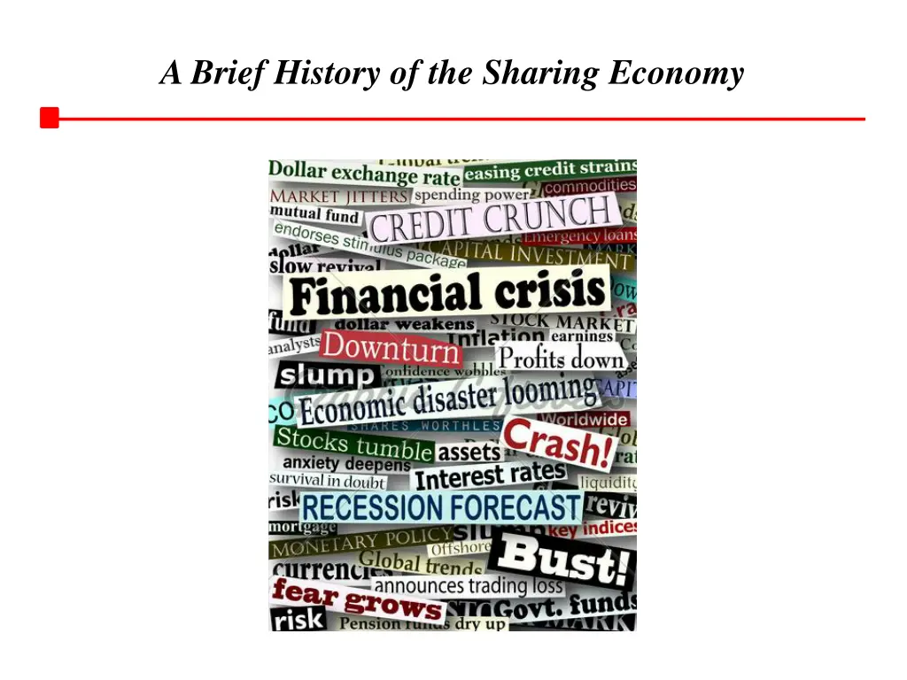 a brief history of the sharing economy