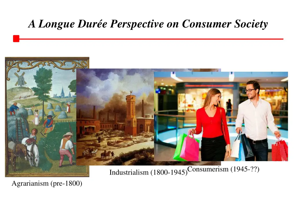 a longue dur e perspective on consumer society