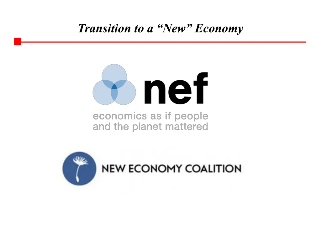 transition to a new economy 1