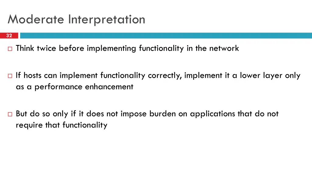 moderate interpretation