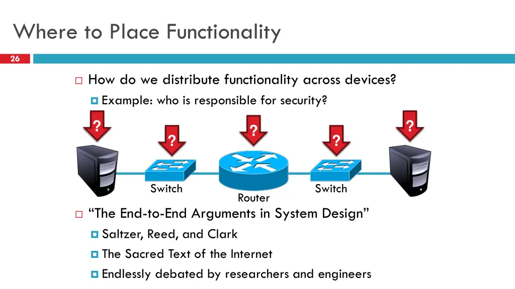 where to place functionality