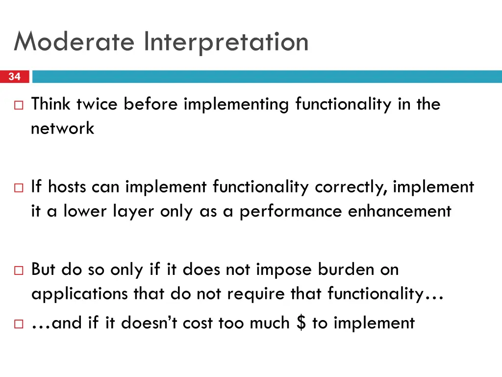moderate interpretation