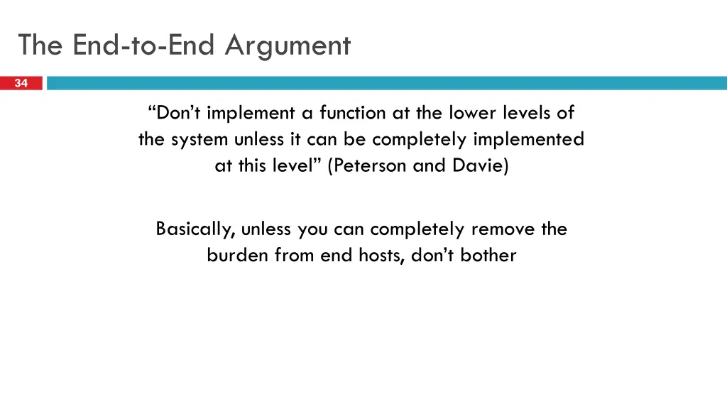 the end to end argument