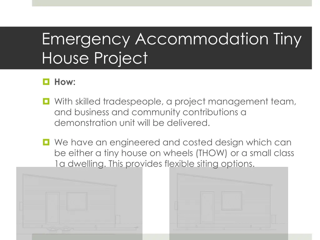 emergency accommodation tiny house project 3