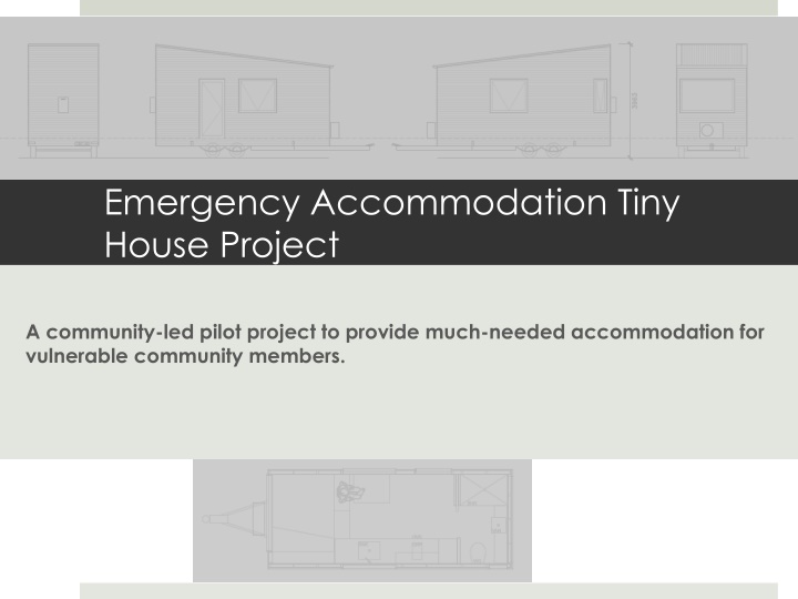 emergency accommodation tiny house project