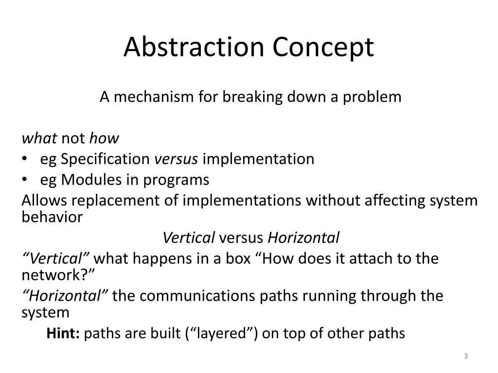 abstraction concept
