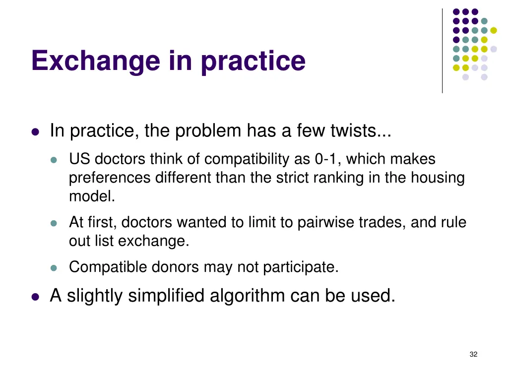 exchange in practice