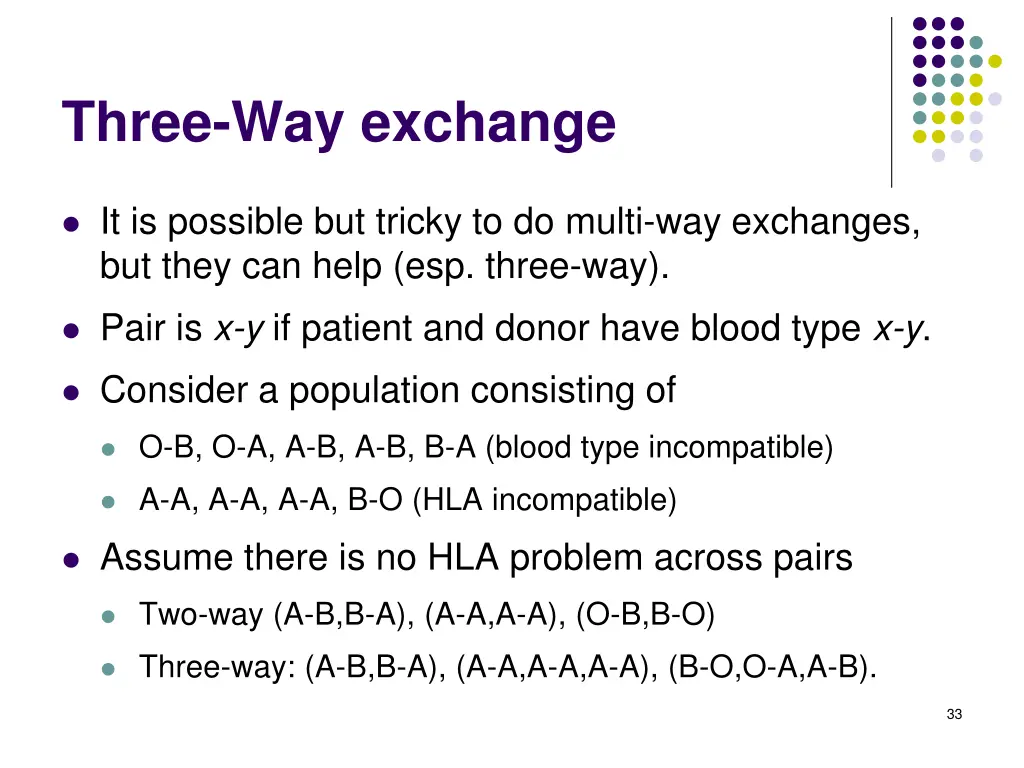 three way exchange