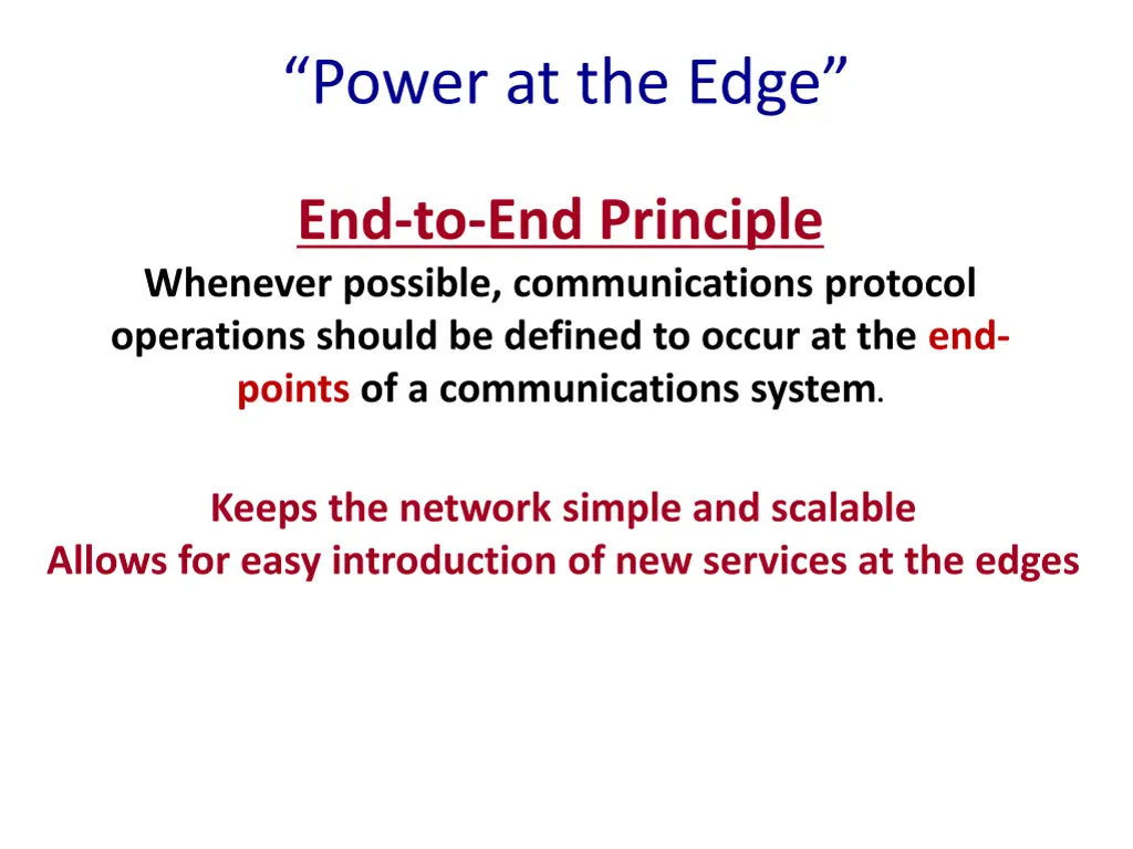 power at the edge
