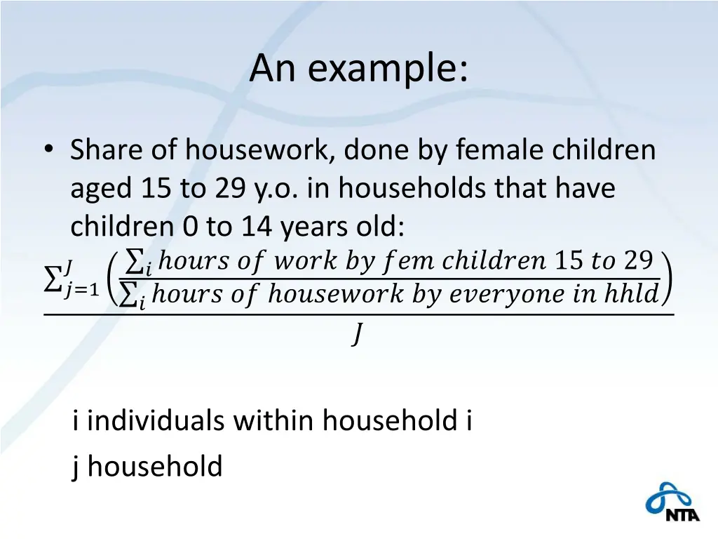 an example
