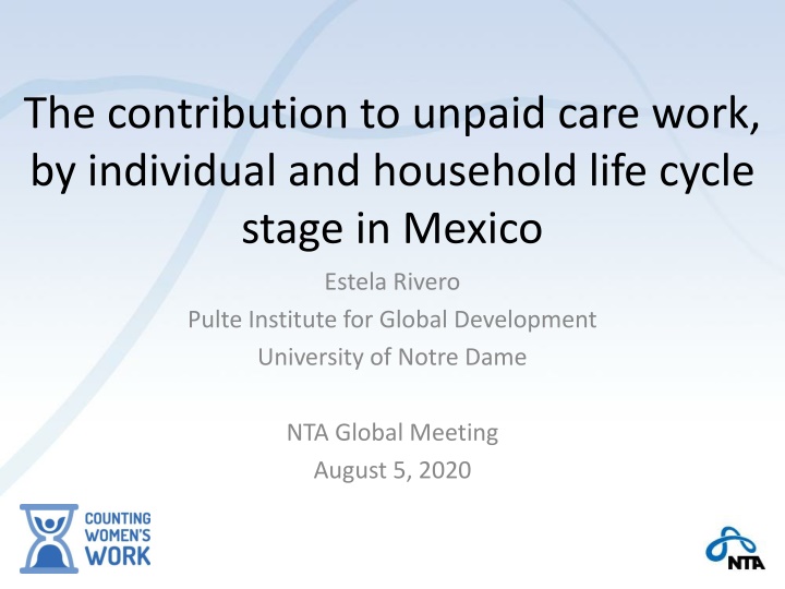 the contribution to unpaid care work