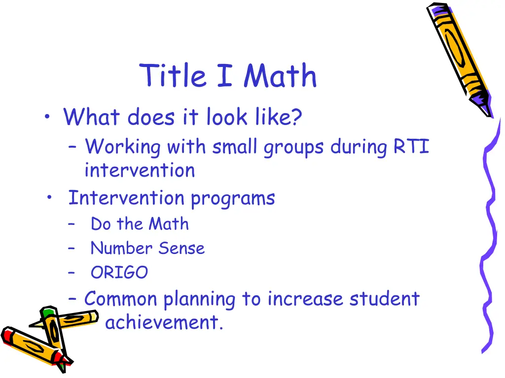 title i math