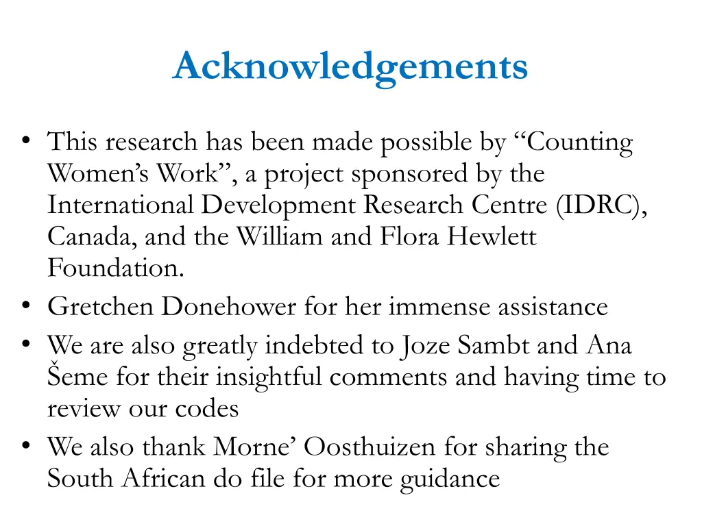 acknowledgements