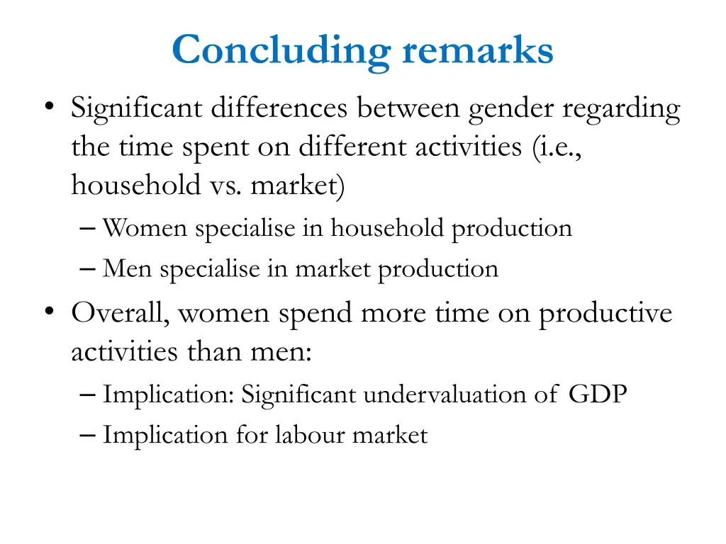 concluding remarks significant differences