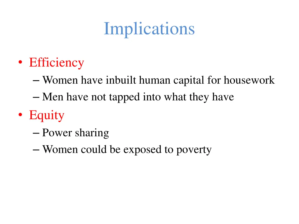 implications