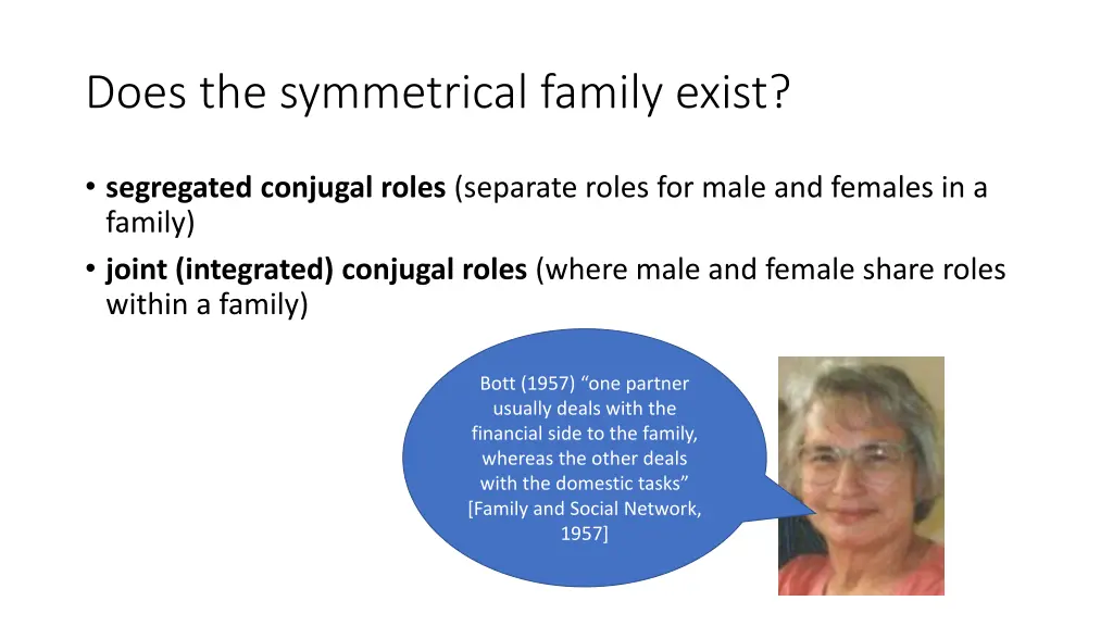 does the symmetrical family exist 2