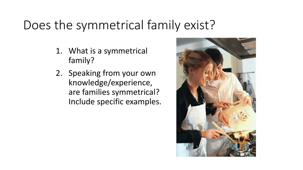 does the symmetrical family exist