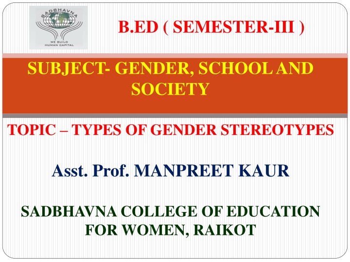 b ed semester iii