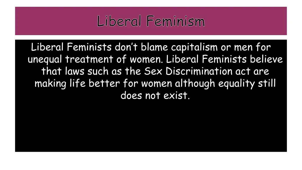 liberal feminism